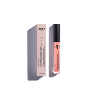 Lepo 3D LIP GLOSS Φωτεινό και Θρεπτικό Lip Gloss με Βιολογικό Έλαιο Argan, Έλαιο Tsubaki και Βούτυρο Μάνγκο - Ν.02 3ml